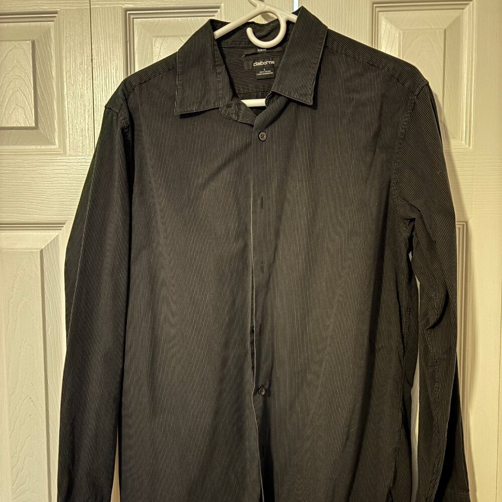 Men's Claiborne Button Down Slim Fit Shirt